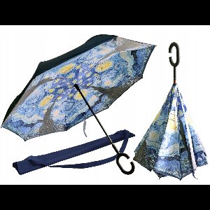 Omgekeerde Paraplu V. Van Gogh Sterrennacht - Winddicht & Praktisch