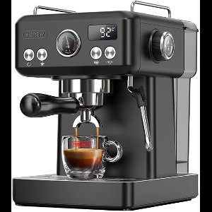 HiBREW H10A Halfautomatische Espressomachine – 19 Bar – Programmeerbaar – Krachtige Stoomfunctie – Thermoblok Verwarmingssysteem