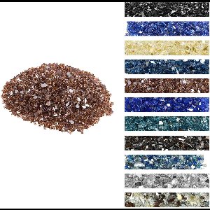 VEVOR Vuurglas 4,5 KG Glazen Stenen 6,35MM Haardglas Glazen Stenen Decoratie Koperkleur