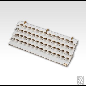 HobbyZone S1S Verfrek – Opbergsysteem voor 54 verfpotjes (26 mm) - houten opbergsysteem - modulair