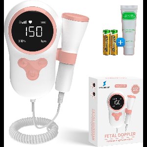 DynaBright Doppler Heartbeat - Doppler Baby - Baby Hartje Monitor - Inclusief 30ML Ultrasound Gel - Incl. 2 batterijen - Fetal Doppler - Zwangerschap - Echo Apparaat - Babyshower