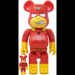 400% & 100% Bearbrick set - Radioactive Man (The Simpsons)