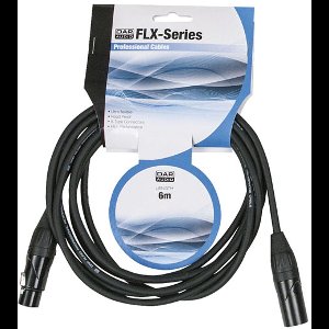 DAP FLX01 microfoon- en signaalkabel met X-type connectoren 6 meter