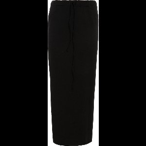 Knit Factory Lily Rok - Dames rok - Midi-rok - Rechte rok - Kokerrok - Met steekzakken - Reikend tot kuithoogte - Zwart - M