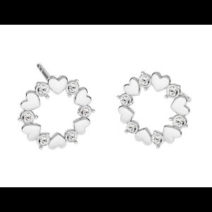 ARLIZI 1970 Oorbellen hartjes kristal - 925 sterling zilver