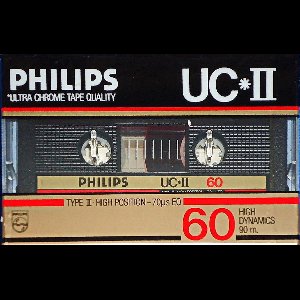 Philips UCII 60 Cassettebandje -High Position Ultra Chrome - Vintage - 1985