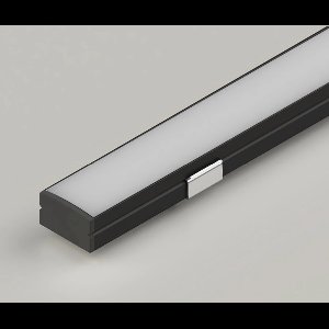 Leddle - LED Verlichting Bar - ZWART Aluminium profiel , Inclusief Dekking Voor Profiel en LED strip 2700K  Warm Wit licht- Directe 220V aansluiting - Dimbaar - Geen driver nodig - Keuken - Slaapkamers - Woonkamers-IP67 Waterdicht