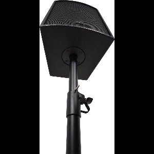 QTX Luidsprekerstandaard met vierkante basis zwart