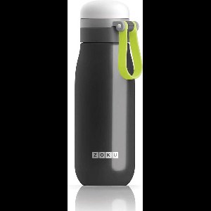 Drinkbeker, 0.5 L, RVS, BPA vrij, Zwart - Zoku | Kids