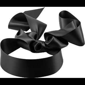 Blinddoek satijn - Sjaaltje - Zwart