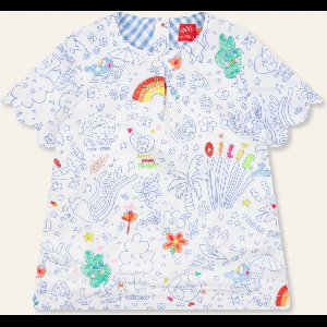 Oilily Daluna - Jurk - Meisjes - Wit - 110/5yr