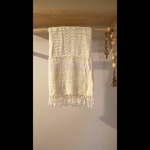 uit Turkije By Aquatolia Hamamdoek Sardes met strepen - 100% Zacht Katoen - Strandlaken - Handdoek - Licht Yellow- 100cm x 180cm - Originele hamamdoek uit Turkije