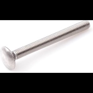 Slotbout - M8 x 55 mm - DIN603 - RVS (50 stuks)