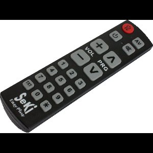 Universele afstandsbediening Seki Easy PLUS - Werkt alleen op infrarood- Zwart