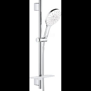GROHE Rainshower SmartActive 150 Glijstangset - 60 cm - met zeepschaal - chroom/moon white - 26592LS0