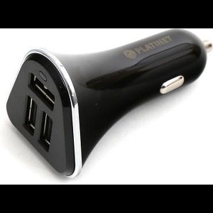 Platinet PLCR3B Autolader met 3XUSB - 5,2A - Zwart