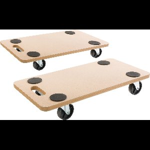 AREBOS 2x Meubelroller - Meubeltransporter - Transporthulp - Meubelverplaatser - Meubelglijders - 200 kg