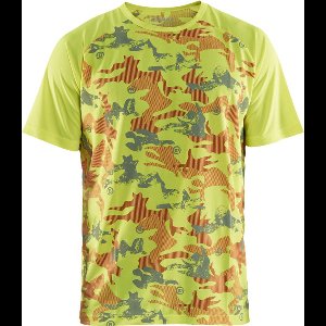 Blaklader T-shirt functioneel camo 3425-1011 - High Vis Geel/Grijs - XS