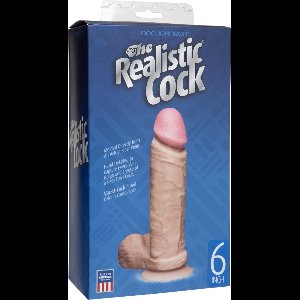 Doc Johnson Realistic Cocks realistische dildo The Realistic Cock beige - 19,81 cm