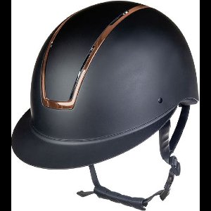cap veiligheidshelm Lady shield zwart / rose gold maat S (52 - 54 cm)