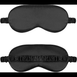 Slaapmasker Zijden Oogmasker Slaap Zwart - 100% Verduisterend