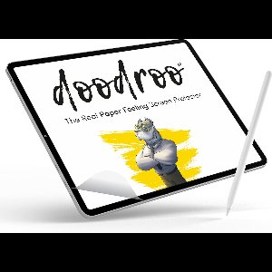Doodroo Screenprotector iPad mini 2021 - 2 stuks - Voor het échte papieren schrijf-gevoel