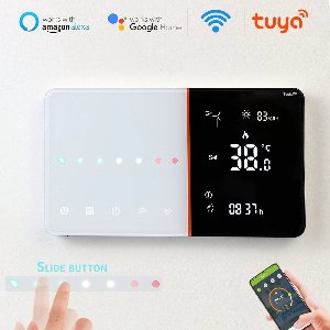 TechU™ Slimme Thermostaat Ease – Wit – Alleen voor Gas Boiler – App & Wifi – Google Home & Amazon Alexa – Persoonlijk programma instelbaar