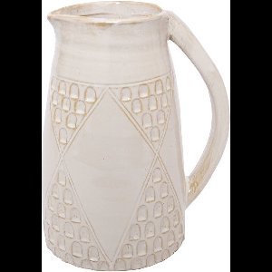 Oneiro Luxe Vaas VASE KUYGEN CERAMIC 17X13X22CM IVORY  – hotel chique - binnen – accessoires – tuin – decoratie – bloemen – mat – glans – industrieel - droogbloemen