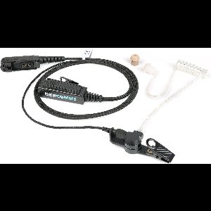 DerComms® Surveillance headset voor Motorola portofoons DP2400 (E), DP2600 (E), DP3441 (E), MTP3250, XPR3300, P6620, MotoTRBO R5 met Nylon mantel
