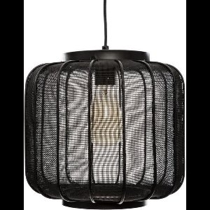 Metalen hanglamp - D 28 cm - Zwart