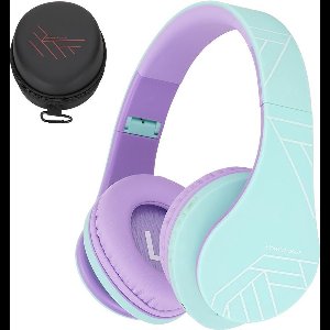 PowerLocus P2 draadloze Over-Ear Koptelefoon Inklapbaar koptelefoon voor kinderen - veilig volume van 85 dB - Bluetooth Hoofdtelefoon - Met microfoon