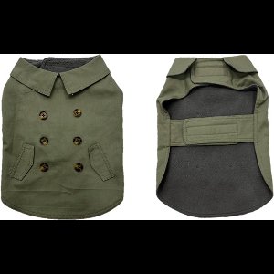 Duvoplus - Hond - Hondenjas Trench Coat Xl - 70cm Groen - 162222