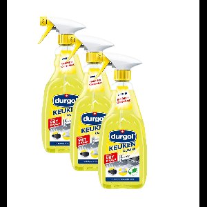 Durgol | 3 x 500 ml keuken reiniger | schuim-ontkalker en ontvetter | verwijderd kalkaanslag