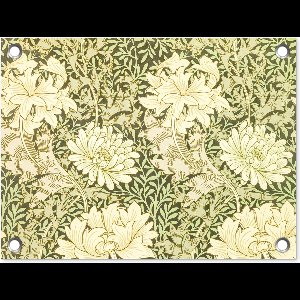 Tuin decoratie Rozen - Bloemen - Groen - William Morris - 40x30 cm - Tuindoek - Buitenposter