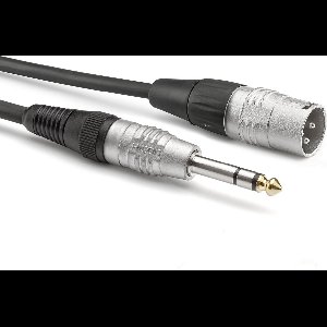 Sommer Cable HBP-XM6S-0030 XLR-Jack Cable 300mm (Black) - Audio kabel