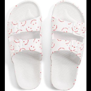 FREEDOM MOSES SLIPPERS LOVE RULES WHITE-37/38