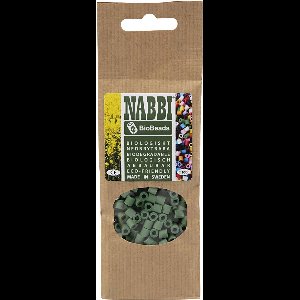BioBeads van NABBI, afm 5x5 mm, gatgrootte 2.5 mm , crème, 1000 stuk