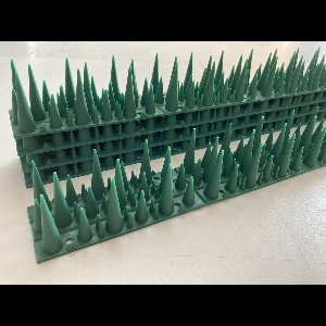 Black Beauty Bird Spikes - Groen - 10 stuks - Vogelweringspinnen, vogelpinnen, duivenpinnen, anti katten klim strips, vogelschroot, duivenverjager, vogelverjager, vogelwering, duivenwering, kattenpinnen, marterpinnen