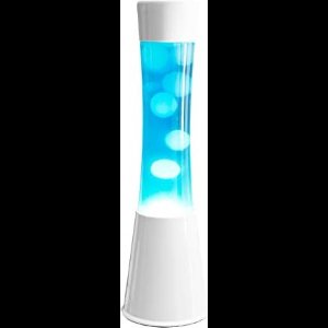 Lavalamp - Wit & Blauw - 39 cm - Lava Lamp - Lavalampen