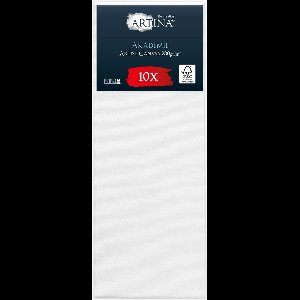 Artina Akademie – Set van 10 Schilderdoeken Canvas 30x80 cm – Spieraam van FSC® Hout – Wit Canvas 100% Katoen – 280 g/m137