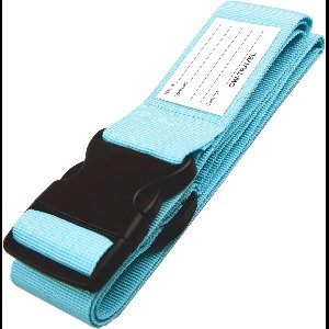 Bagageriemen voor Koffers (Blauw: 1 stuk) Goed zichtbare stevige Kofferbanden met bagagelabels. Reiskoffer riemen. Bagageriem Kofferband reis riem voor Kofferbagage. Tas band Kofferriem