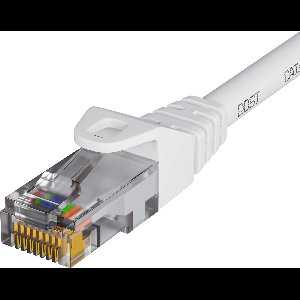 Qost - CAT6 internetkabel - CCA / UTP - 10 Gbps / 250 MHz - RJ45 Connectoren - Patchkabel / Netwerkkabel - 0.25 Meter - Wit