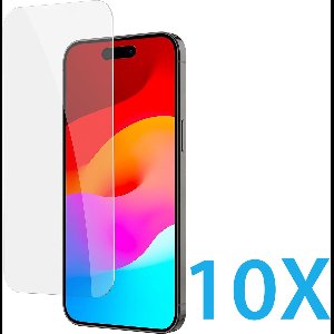 Glasplaatje Geschikt voor: Apple iPhone 16 Pro Max - 10x Screenprotector - screen protector - glas - bescherm - beschermglas