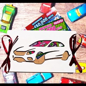 Geld Cadeaukaart Rijbewijs - Onbedrukt - 14 varianten - MDF wit 3mm - Rijbewijs Cadeau geslaagd - Rijbewijs gehaald - Rijbewijs gefeliciteerd - Rijbewijs kaart - geslaagd geschenk - verjaardagscadeau - leuke cadeautjes - geldkaart