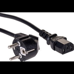 Akyga Stroom Aansluitkabel [1x Randaarde stekker - 1x Apparaatstekker, female C13 10A] 5 m Zwart