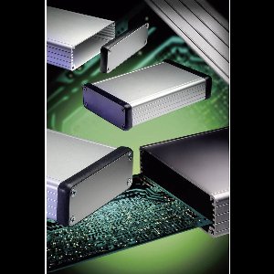 Hammond Electronics 1455K1202BK Profielbehuizing – 120 x 78 x 43 mm – Aluminium – Zwart