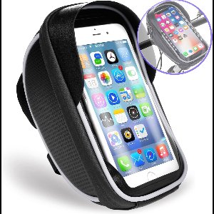Telefoonhouder fiets - Universeel - Waterdicht - Opbergruimte - tot 6 Inch