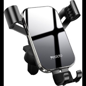 YESIDO Universele Telefoonhouder auto - Ventilatierooster - Extra stevig - Draaibaar - Auto Houder - Zwart
