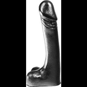 Dark Crystal Dildo 18 x 3 cm - zwart