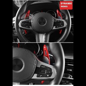 Red Aluminium Flippers DCT DSG Paddle Shifters Passend Voor Bmw 5 serie G30 G31 518d 520d 520dX 520i 525d 530d 530dX 530e 530eX 530i 530iX 540dX 540i 540iX M550dX M550iX M5 Performance Xdrive Auto Accessoires